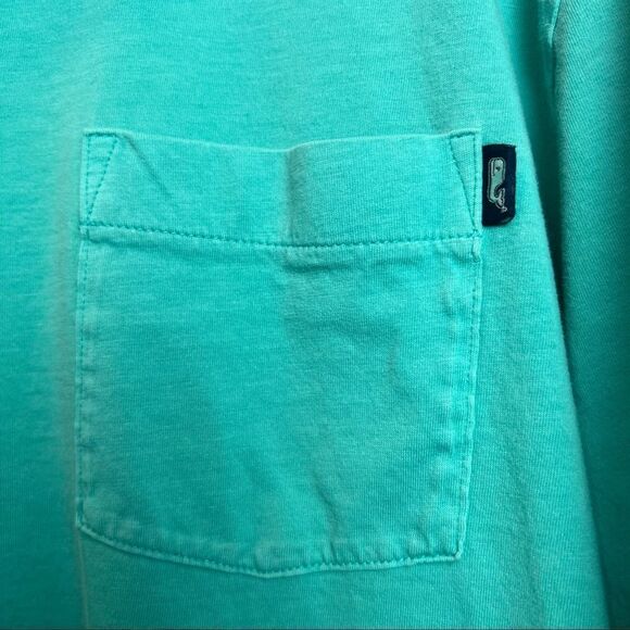 Vineyard Vines Mens XL Sea-foam Green Slim Fit Cotton Collared Shirt w pocket - Picture 2 of 6